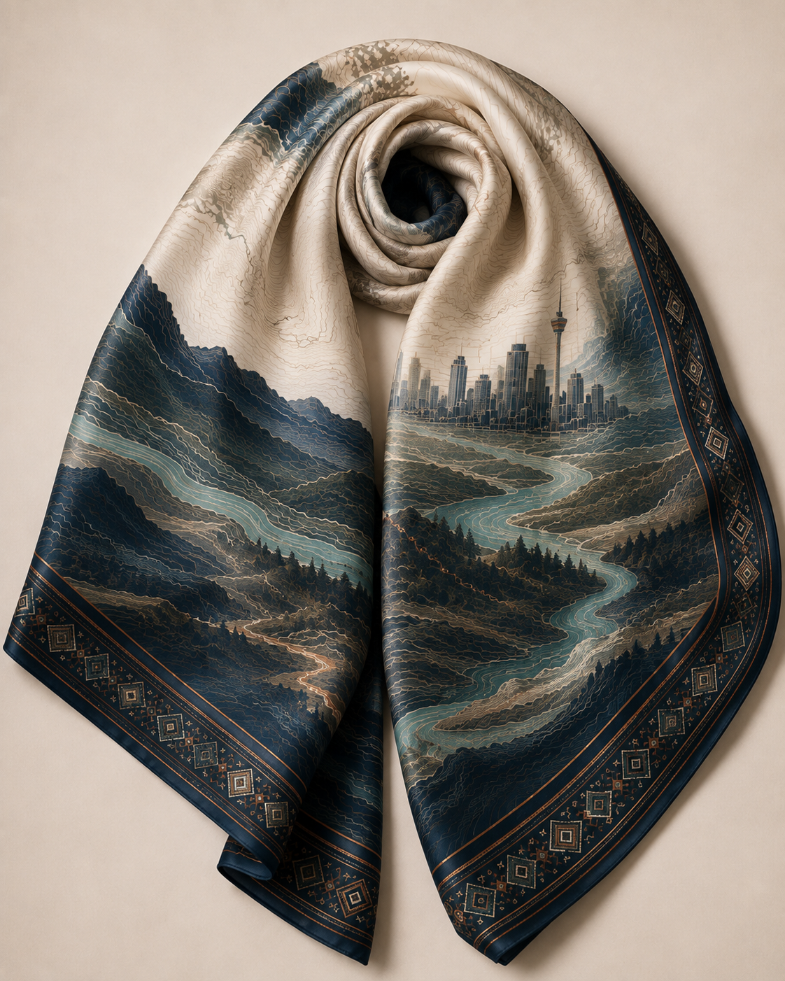 Path Silk Scarf